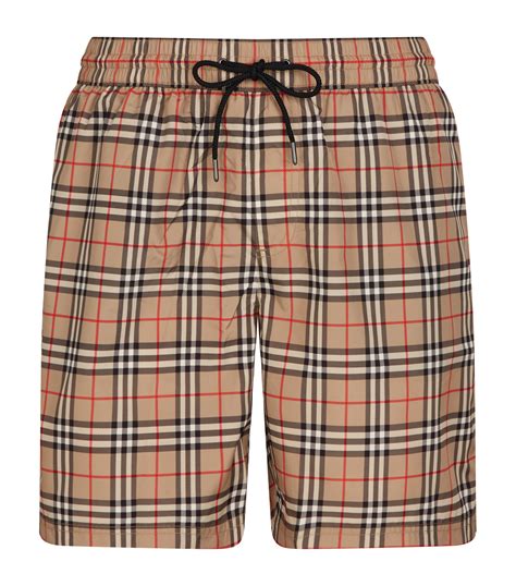 burberry swim trunks graffiti|Burberry check drawcord swim shorts.